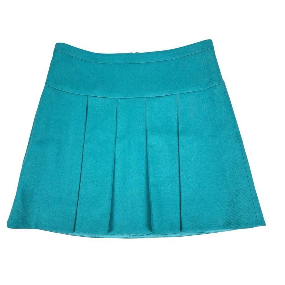 J. Crew Crepe Box-Pleated Skirt size 8 NEW